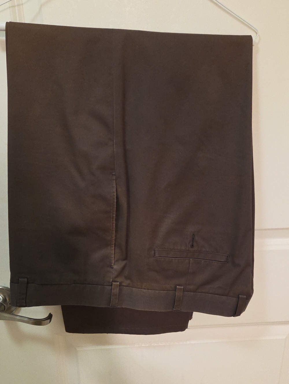 John W. Nordstrom Men's Classic Brown Straight Dress Pants